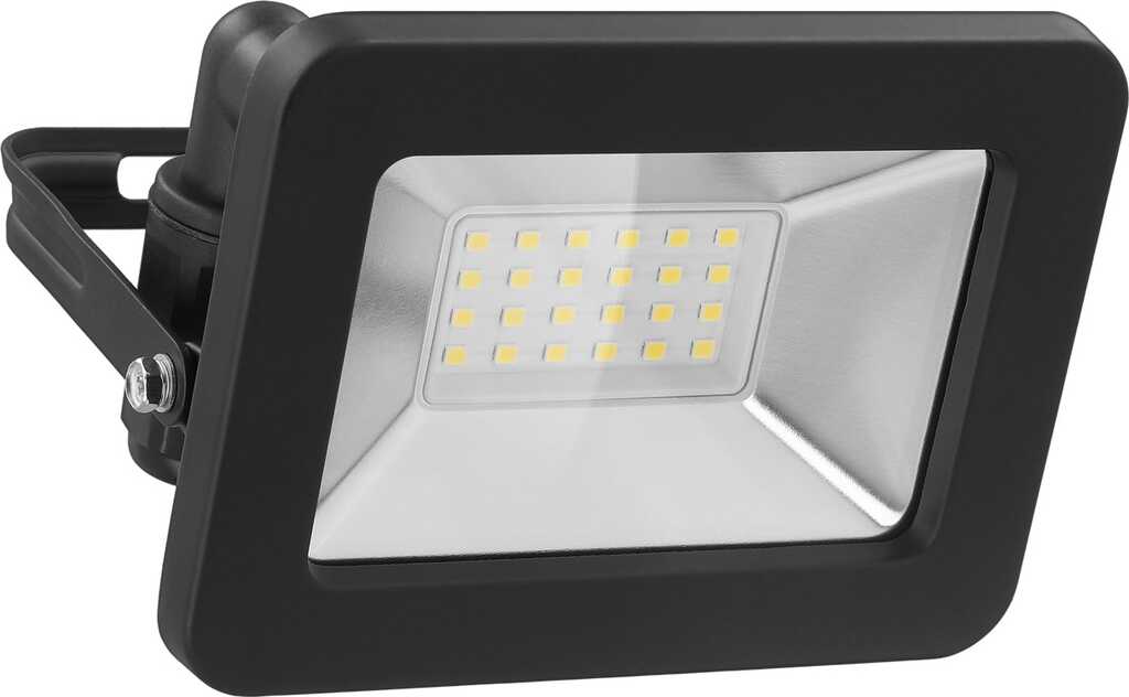 Goobay LED-Außenstrahler, 20 W mit 1700 lm, neutralweißem Licht (4000 K) und M16-Kabelverschraubung,