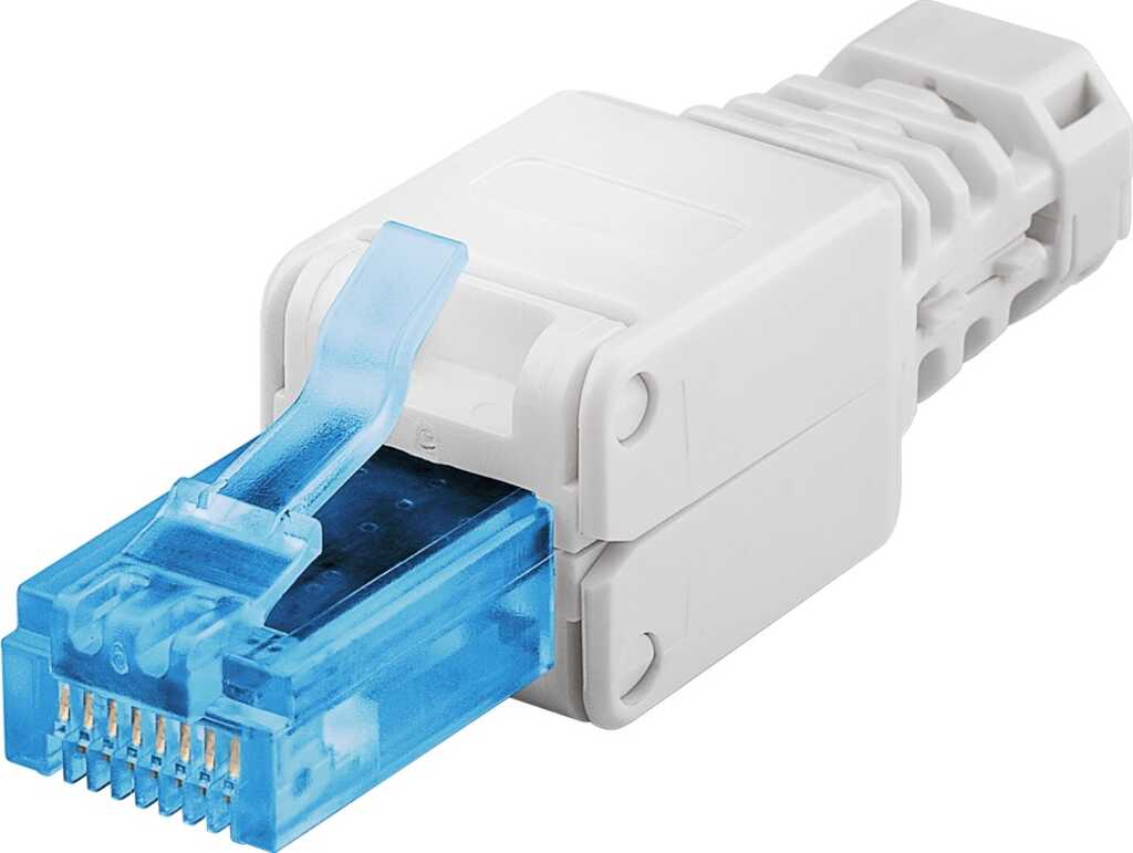 goobay CAT 6a UTP werkzeugfreier RJ45 Netzwerk-Stecker 