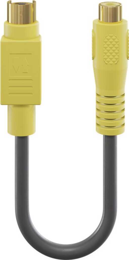 Goobay 60845 S-Videokabel 0,2 m S-Video (4-pin) RCA Schwarz