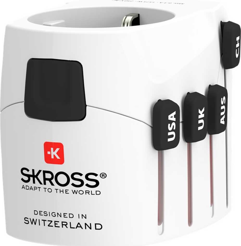 Skross PRO – World & USB Weiß