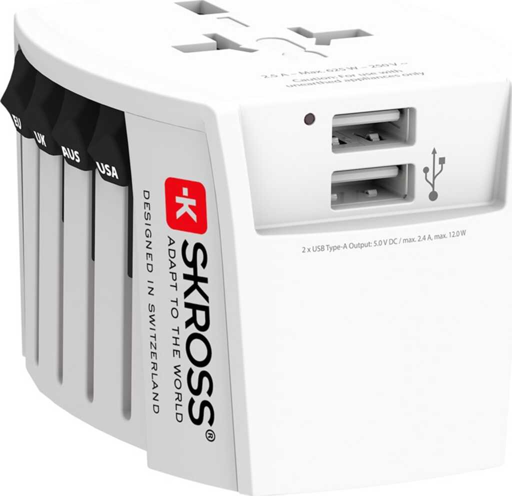 Skross 61664 Ladegerät für Mobilgeräte Weiß