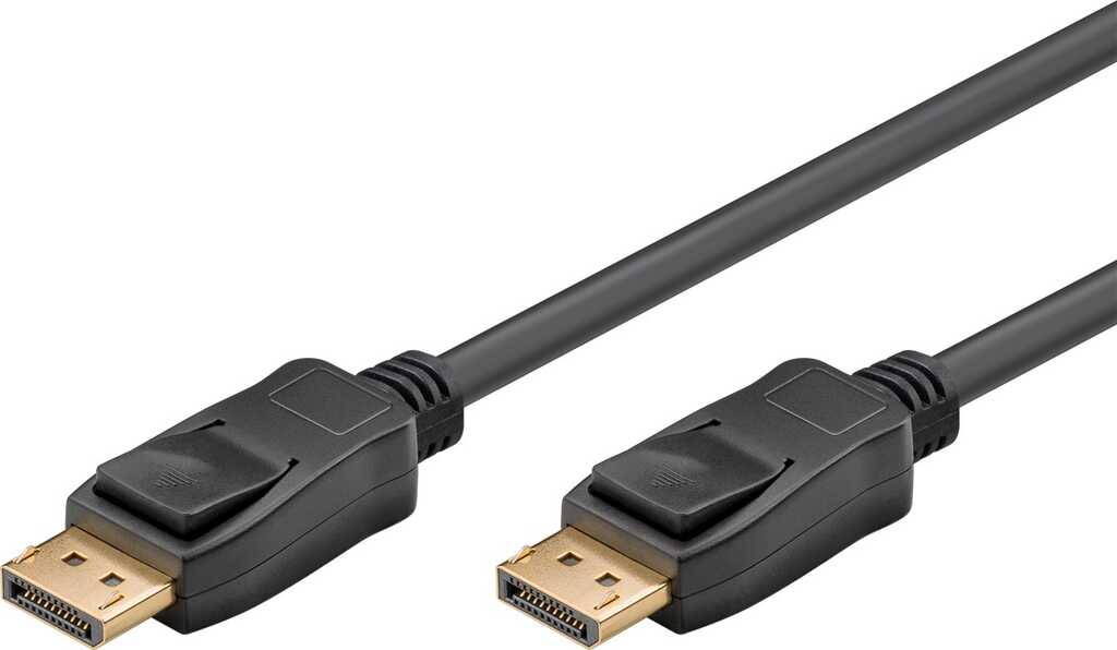 2m DisplayPort-Kabel 1.4 stecker/ stecker für 8k/60Hz, bis zu 32,4 Gbit/s schwarz goobay