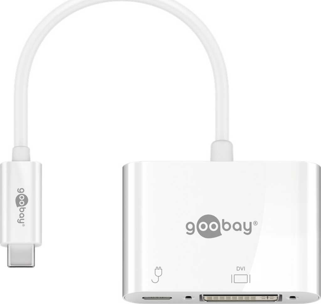 Goobay 62108 Schnittstellen-Hub USB 3.2 Gen 1 (3.1 Gen 1) Type-C Weiß