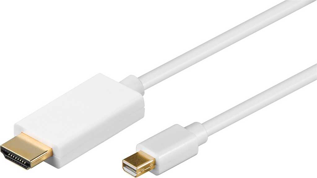 Goobay Mini DisplayPort - HDMI, 1m Weiß