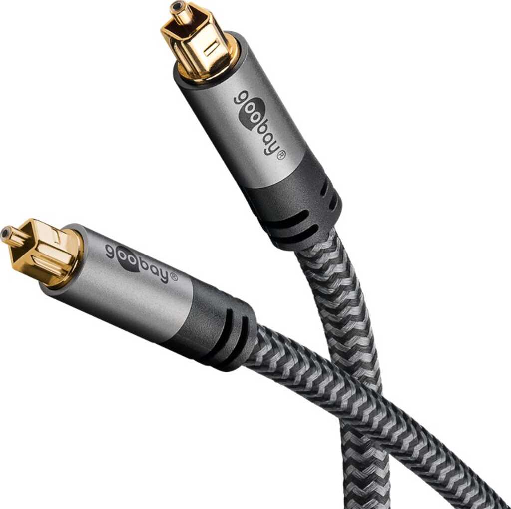 Goobay 65306 Audio-Kabel 3 m Toslink Schwarz, Silber