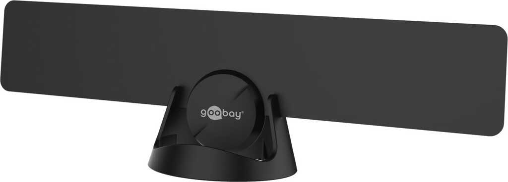 goobay ultraflache Zimmerantenne (30 dB), für DVB-T2 HD 