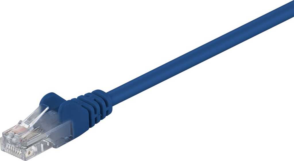 0,5m Patchkabel Cat.5e U/UTP blau goobay