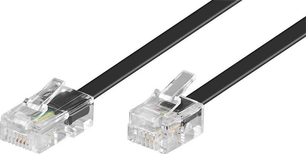 3m goobay Modularkabel, RJ45 zu RJ11/14 Stecker/ St, 4adrig 