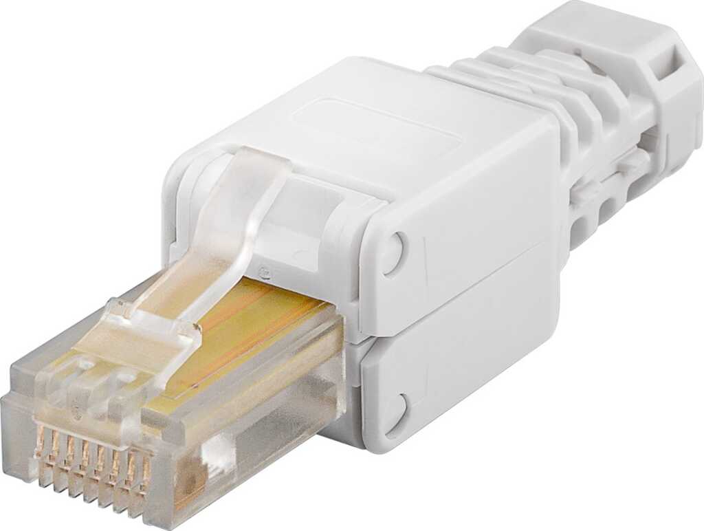 goobay CAT 5e UTP werkzeugfreier RJ45 Netzwerk-Stecker 