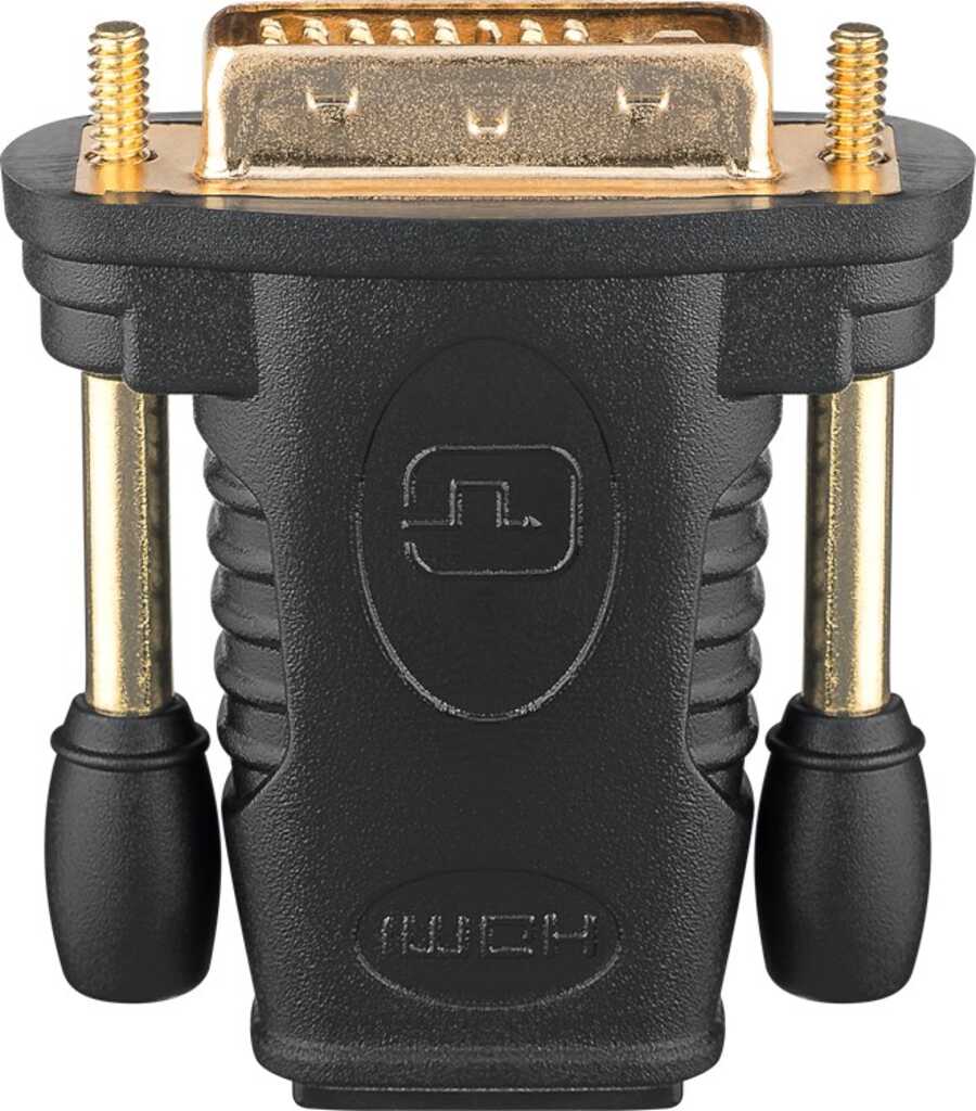 HDMI/ DVI-D 19-pol. HDMI-Buchse>DVI-D (24+1) Stecker gold 