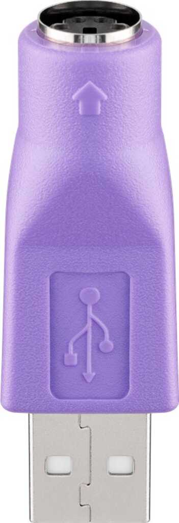 Goobay 69918 Kabeladapter USB PS/2 Violett