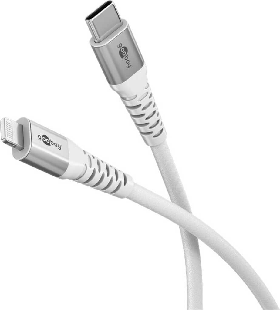 Goobay 74519 Lightning-Kabel 1 m Weiß