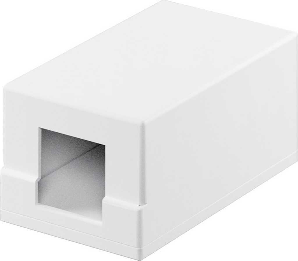 goobay Keystone Leergehäuse 1-port, weiß 