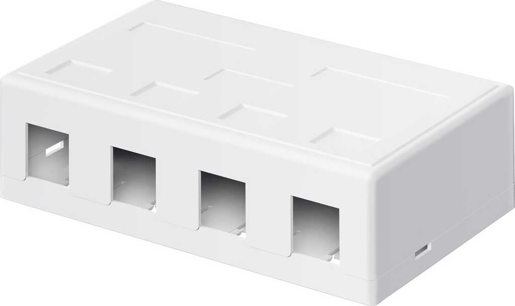 goobay Keystone Leergehäuse 4-port 