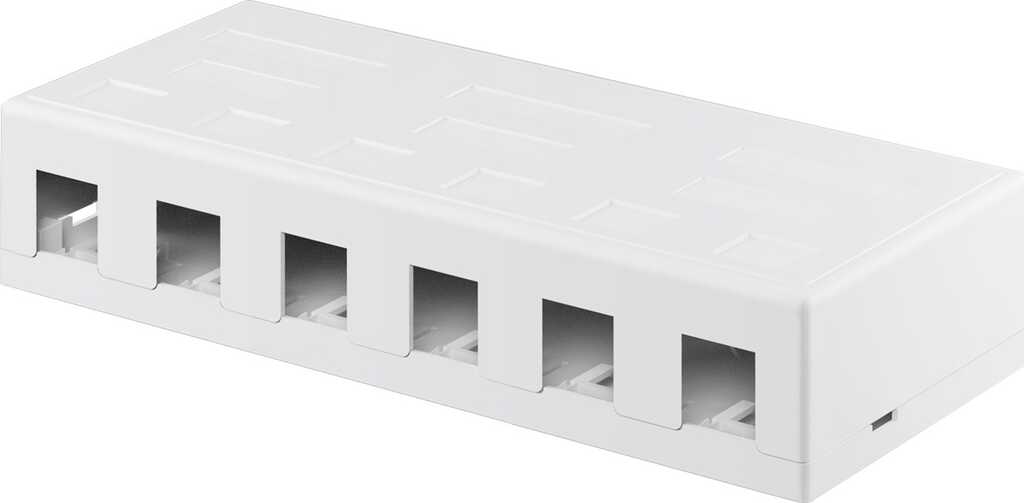 goobay Keystone Leergehäuse 6-port 