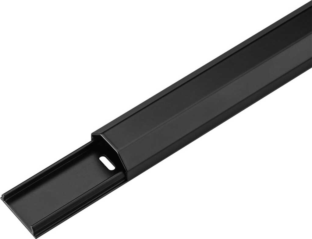 Goobay Aluminium-Kabelkanal 1100x33 mm schwarz 