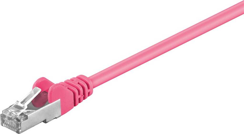 1m Patchkabel Cat.5e SF/UTP magenta goobay