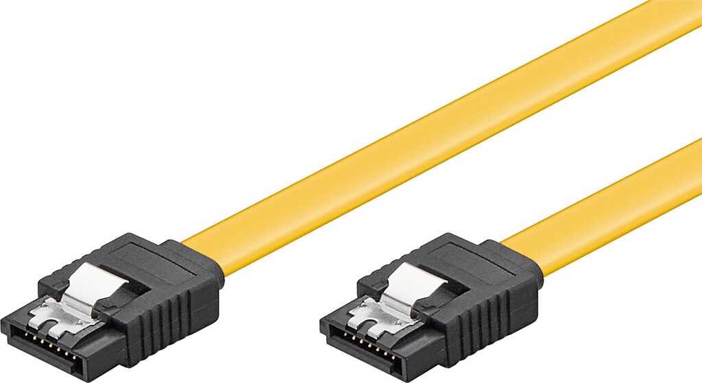 0,5m SATA III, 6Gb/s-Kabel gelb S-ATA L-Type > L-Type goobay