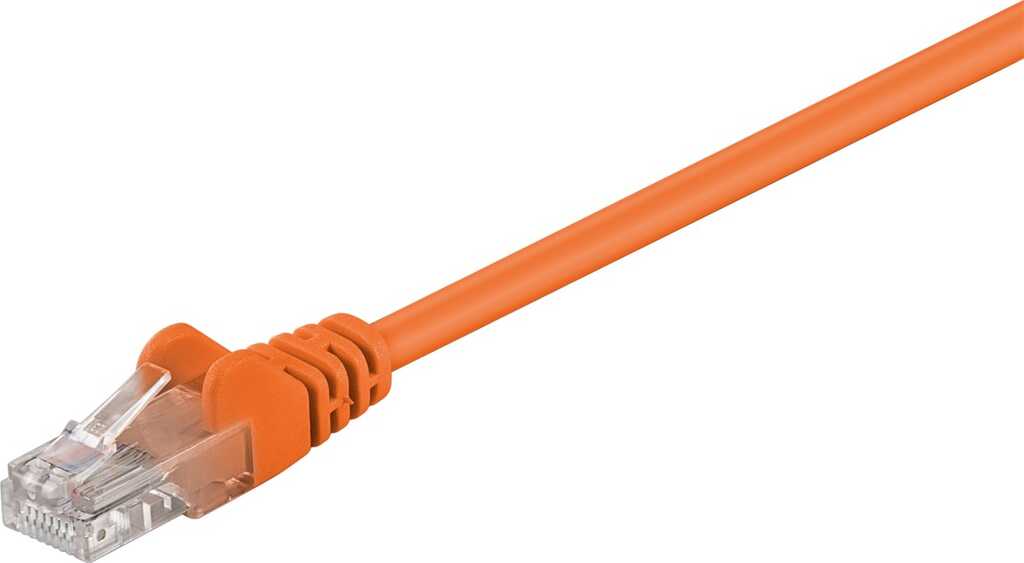 5m Patchkabel Cat.5e U/UTP orange goobay 