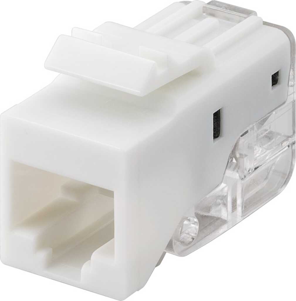 goobay Keystone Modul RJ45 CAT 5e, UTP RJ45-Buchse, Klemmleiste für LSA Montage