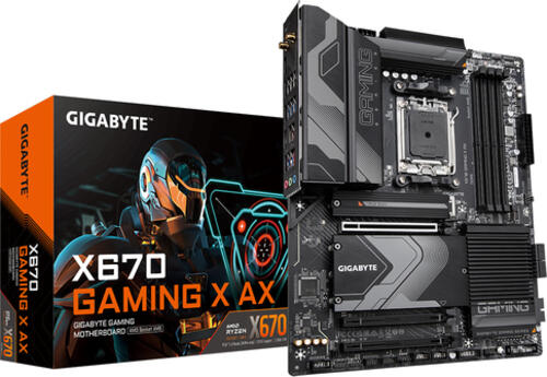 GIGABYTE X670 GAMING X AX Motherboard AMD X670 Sockel AM5 ATX