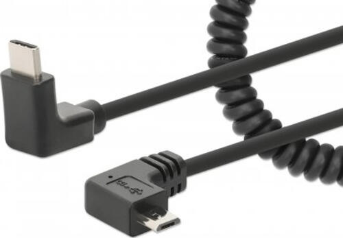 Manhattan 356244 USB Kabel 1 m USB C Micro-USB B Schwarz