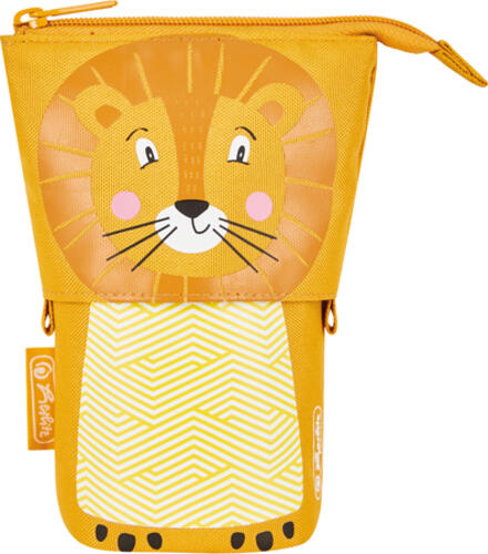 Herlitz Lion Weiches Federmäppchen Polyester Orange, Gelb