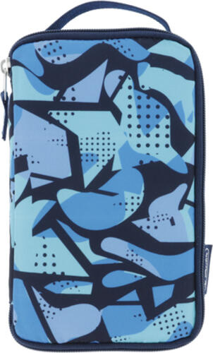 Herlitz 2 Go CamoBlue Weiches Federmäppchen Polyester Blau