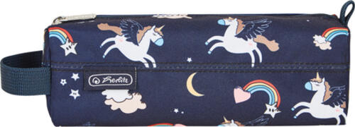 Herlitz Quattro Dreamy Unicorn Weiches Federmäppchen Polyester Mehrfarbig, Navy