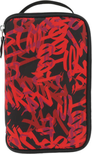 Herlitz 2 Go Graffiti Weiches Federmäppchen Polyester Schwarz, Rot