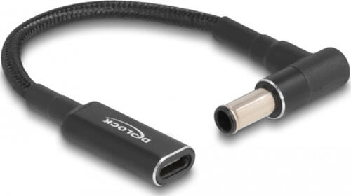 DeLOCK Adapterkabel für Notebook Ladekabel USB Type-C Buchse zu Sony 6,0 x 4,3 mm Stecker 90 gewinkelt 15 cm