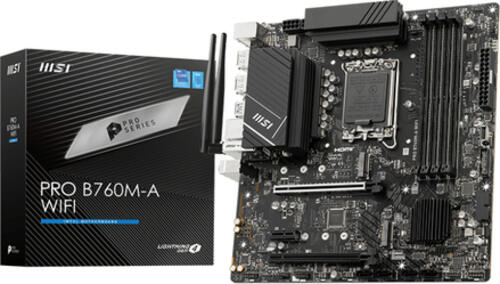 MSI PRO B760M-A WIFI Motherboard Intel B760 LGA 1700 micro ATX