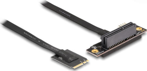 DeLOCK M.2 Key A+E zu PCIe x4 NVMe Adapter gewinkelt mit 20 cm Kabel