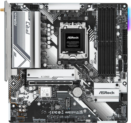 Asrock A620M Pro RS WiFi AMD A620 Sockel AM5 micro ATX