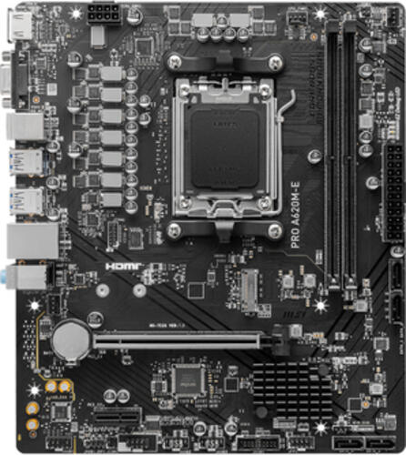 MSI PRO A620M-E Motherboard AMD A620 Sockel AM5 micro ATX