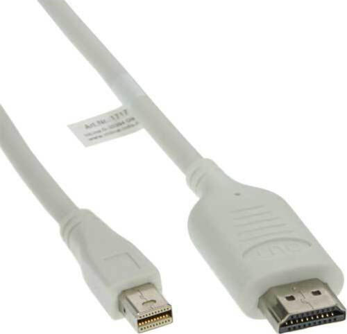 InLine 17172I Videokabel-Adapter 2 m Mini DisplayPort HDMI Wei&szlig;