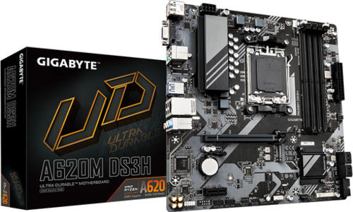 GIGABYTE A620M DS3H Motherboard AMD A620 Sockel AM5 micro ATX