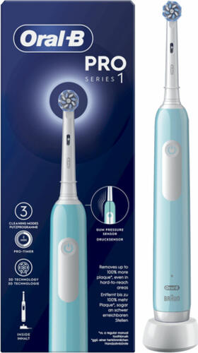 Oral-B Pro 1 Sensitive Clean Erwachsener Rotierende-vibrierende Zahnbürste Blau