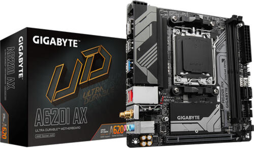 GIGABYTE A620I AX Motherboard AMD A620 Sockel AM5 mini ITX