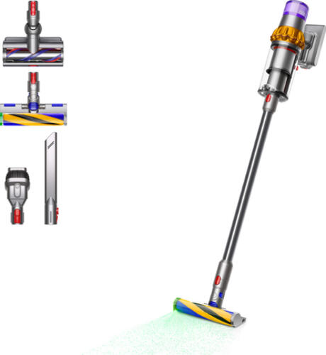 Dyson V15 Detect Absolute Handstaubsauger Nickel, Gelb Beutellos