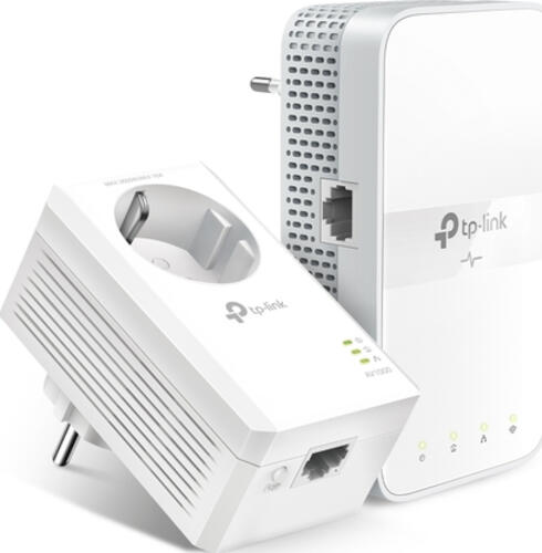 TP-Link AC1200 AV1000 Gigabit WLAN Powerline Adapter Kit mit Steckdose