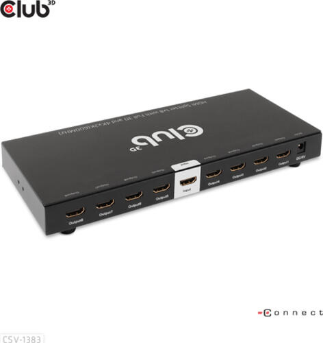 CLUB3D 1 auf 8 HDMI Splitter Full 3D und 4K60Hz(600MHz)