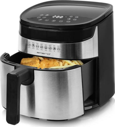 Emerio AF-129084 Fritteuse Einzelbild 4,5 l Eigenständig 1300 W Heißluftfritteuse Schwarz, Edelstahl