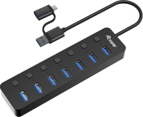 Equip 7-Port USB 3.2 Gen 1 Hub mit Netzteil