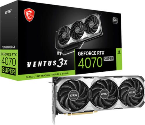 MSI VENTUS GeForce RTX 4070 SUPER 12G 3X OC NVIDIA 12 GB GDDR6X