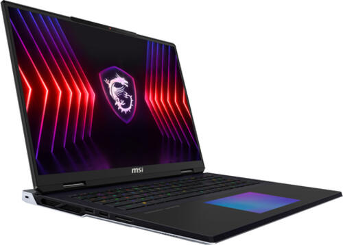 MSI Titan 18 HX A14VIG-068 Intel Core i9 i9-14900HX Laptop 45,7 cm (18) UHD+ 128 GB DDR5-SDRAM 4 TB SSD NVIDIA GeForce RTX 4090 Wi-Fi 7 (802.11be) Windows 11 Pro Schwarz