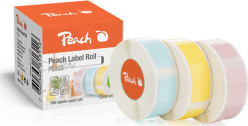 Peach Label Roll PE101 3 color