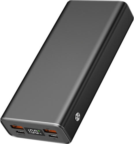 2GO Powerbank 20000mAh 2x USB-A 1x USB-C fast charging ALU