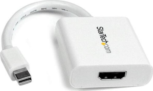 StarTech.com Mini DisplayPort auf HDMI Adapter / Konverter (Stecker/Buchse) - 1920x1200 - Weiß