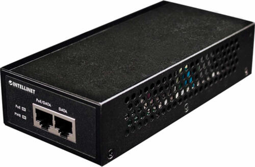 Intellinet Gigabit High-Power PoE+ Injektor, 1 x 30 Watt-Port, IEEE 802.3at/af Power over Ethernet (PoE+/PoE), Metallgehäuse